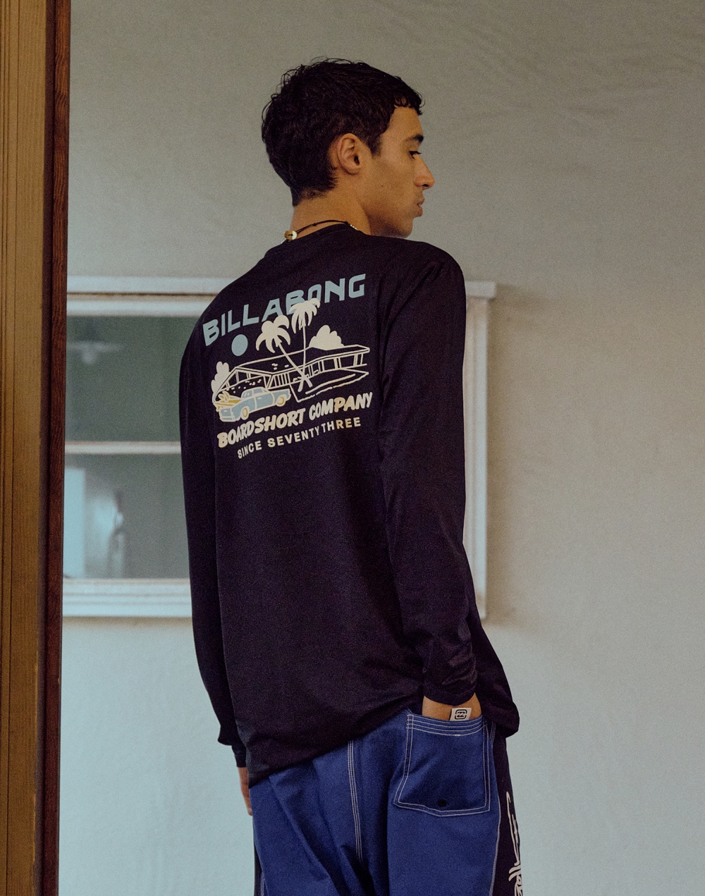 빌라봉 PALM TREE 긴팔 래쉬가드 (AF11RS077BLK)