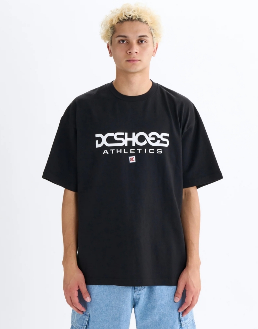DC ATHLETICS 코튼 반팔티 (DF21ST005BLK)