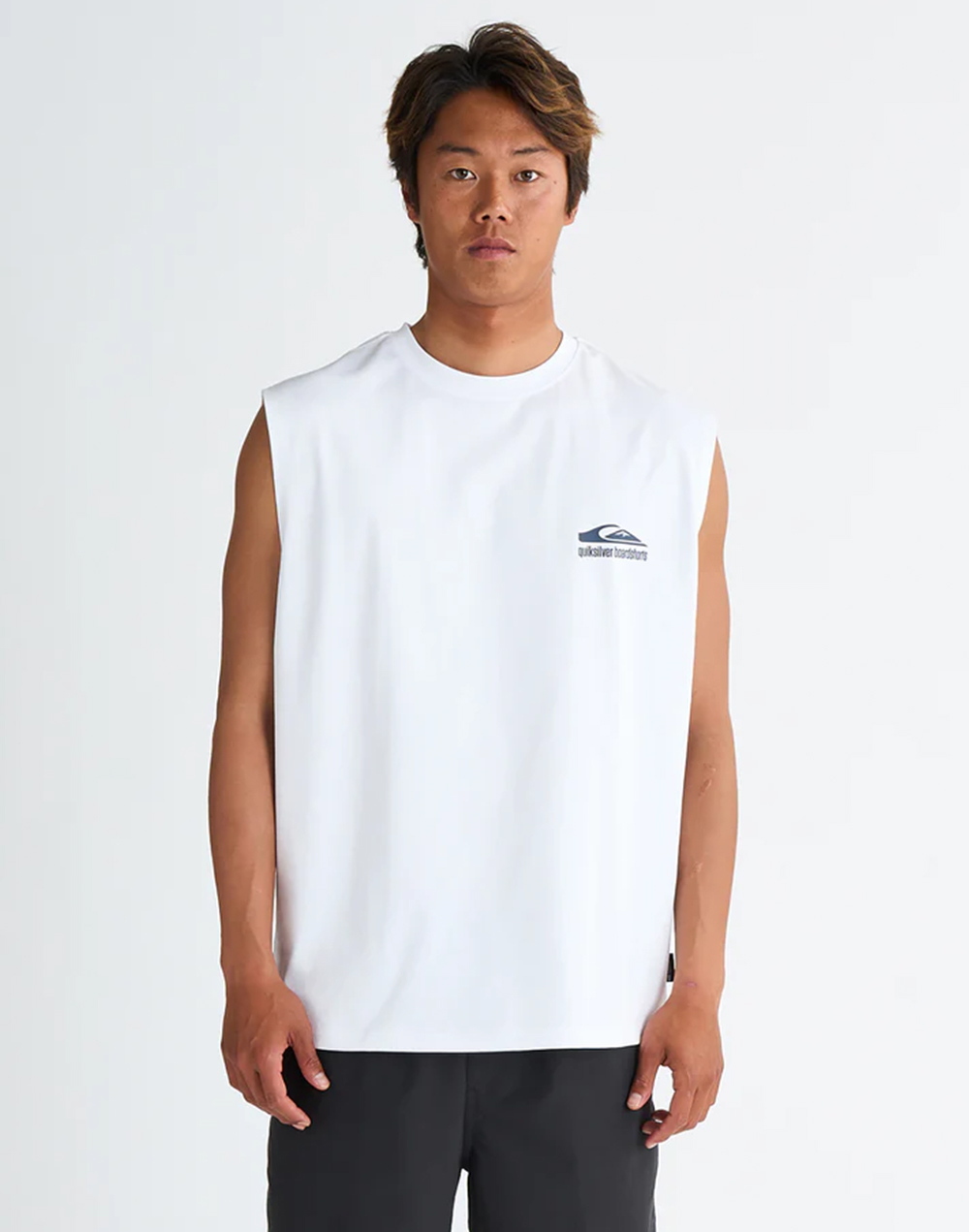퀵실버 GW QUIK DROP 슬리브리스 래쉬가드 (QF21RE030WHT)